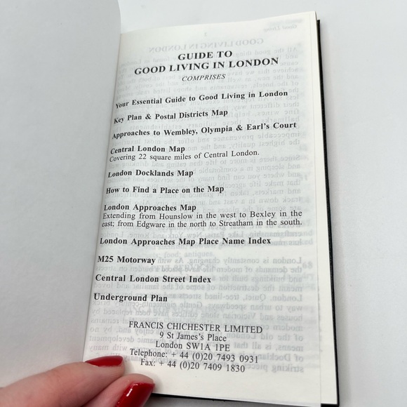 Vintage Guide to Good Living in London Francis Chichester Leather Bound Book - Picture 4 of 11